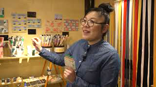 明石あおいさん　内川の「小さなShop（おみせ）」